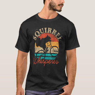 Camiseta Esquilo Retro Whisperer Animal Ciclista Esquilo