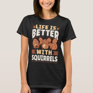Camiseta Esquilo Roedor Fofo Com Esquilos
