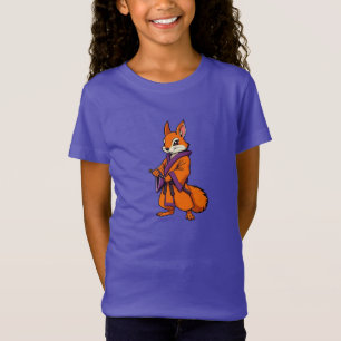 Camiseta Esquilo Samurai Japonês Fofo