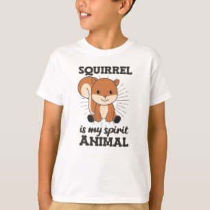 Camiseta Esquilo São O Meu Espírito Animal, Bichinhos