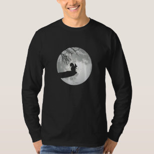 Camiseta Esquilo Silhouette Moon Shine I Squirreles Whisper