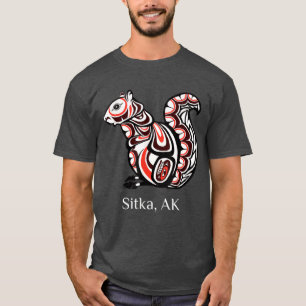 Camiseta Esquilo Tribal Sitka Alasca Nativo Americano Haida