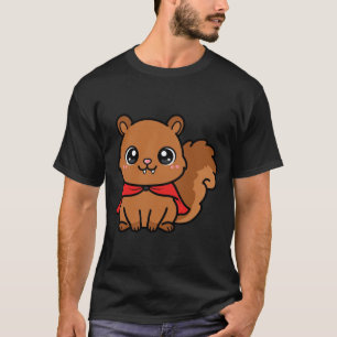 Camiseta Esquilo Vampiro Fofo de Halloween