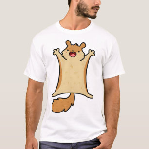 Camiseta Esquilo Voador Kawaii