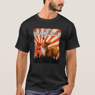 Camiseta Esquilo Zilla Vestido Esquilo Cute Tee Kaw