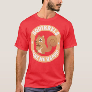 Camiseta Esquilos Bonitos Me Fazem Feliz