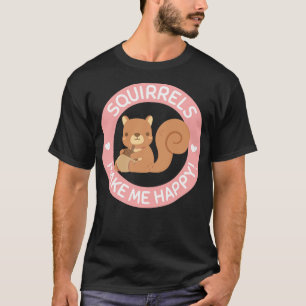 Camiseta Esquilos Bonitos Me Fazem Feliz 1