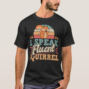 Camiseta Esquilos Bonitos Rodent Eu Falo Esquilo Fluente