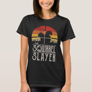 Camiseta Esquilos De Caça Ao Esquilo Com Estilo De Retorno