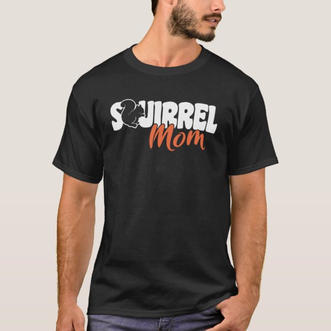 Camiseta Esquilos Fofos Roedor  Mãe de Esquilo (Frente)