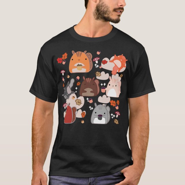 Camiseta Esquilos Kawaii (Frente)
