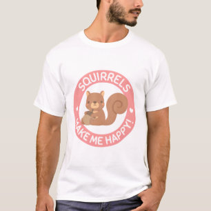 Camiseta Esquilos me fazem feliz