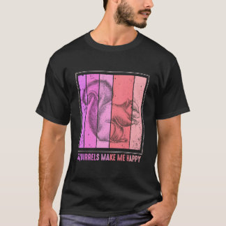 Camiseta Esquilos Me Fazem Feliz Esquilo