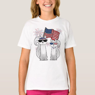 Camiseta Esquilos Patrióticos Legais