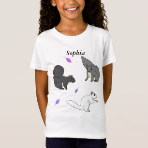 Camiseta Esquilos Roxo