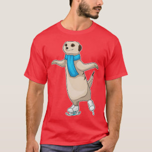 Camiseta Esquimó de suricata Patinação no gelo Patins de ge