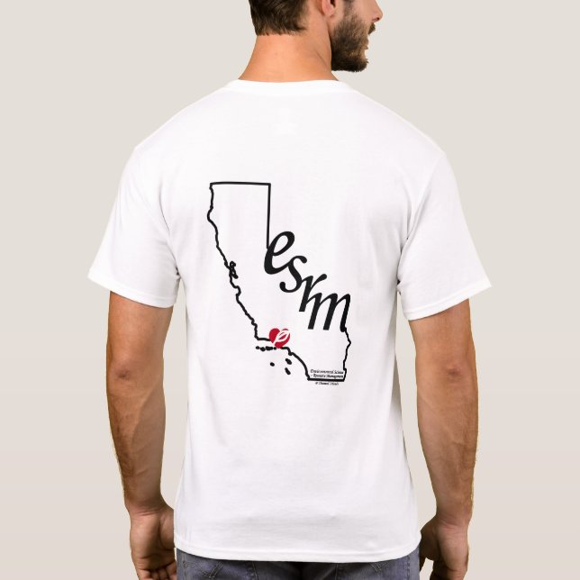 Camiseta ESRM California Heart (Verso)