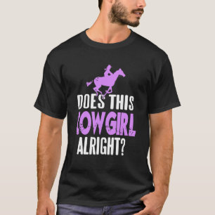Camiseta Essa Cowgirl Está Bem Humor Ocidental Engraçado