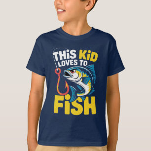 Camiseta Essa Criança Ama Pescar Crianças Pescadoras Pescad