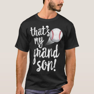 Camiseta Essa é a bruxa do meu neto Baseball na vovó vovô