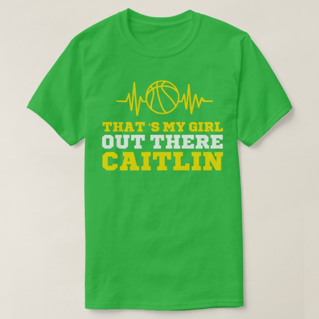 Camiseta Essa é minha garota lá fora CaitlinCaitlin Clark1 (Frente do Design)