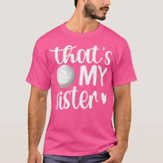 Camiseta Essa É Minha Irmã Irmã De Voleibol Irmã Irmã De Vo