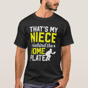 Camiseta Essa é minha sobrinha apanhadora de softball tia d