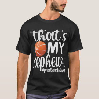 Camiseta Essa É Minha Tia Orgulhosa De Basquete Do Sobrinho