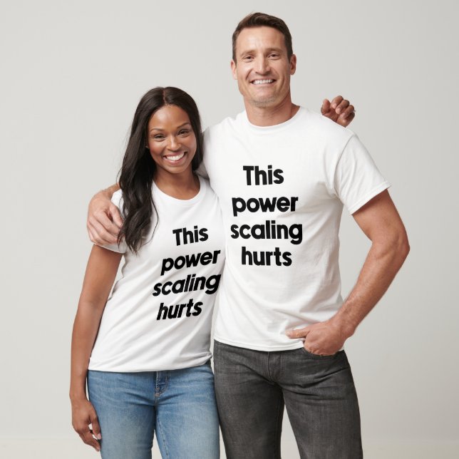 Camiseta Essa escala de poder dói (Unissex)