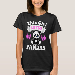 Camiseta ESSA GAROTA ADORA PANDAS Panda Cotação Bela