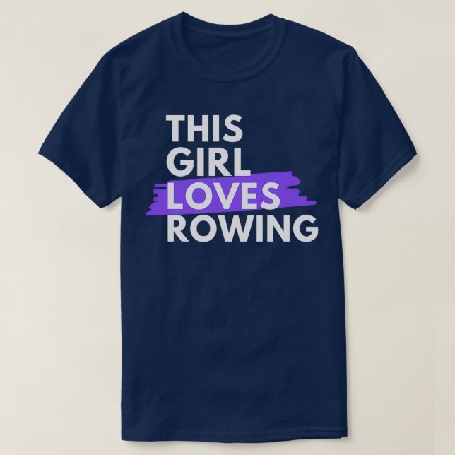 Camiseta Essa garota adora remar (Frente do Design)