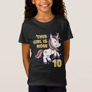 Camiseta Essa garota agora tem dois dígitos, 10ª garota d