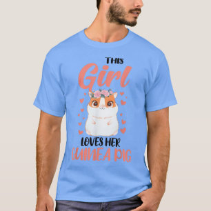 Camiseta Essa garota ama a cobaia Pets