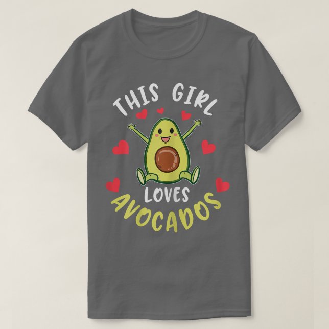 Camiseta Essa garota ama abacates (Frente do Design)