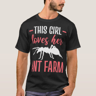 Camiseta Essa Garota Ama As Formigas De Fazenda Para Crianç