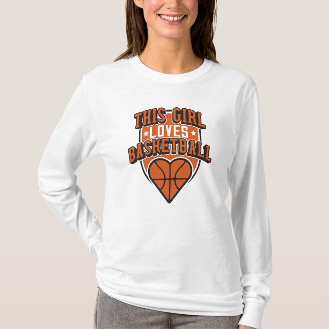 Camiseta essa garota ama basquete (Frente)