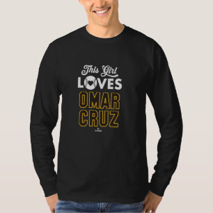 Camiseta Essa garota ama Omar Cruz San Diego Baseball MLBPA