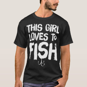 Camiseta Essa garota ama pescar - amante da pesca