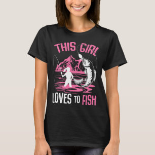 Camiseta Essa Garota Ama Pescar Garotas que Pescam