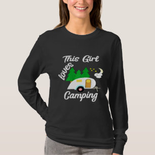Camiseta Essa Garota Ama Reboque de Acampamento Trailer Rv