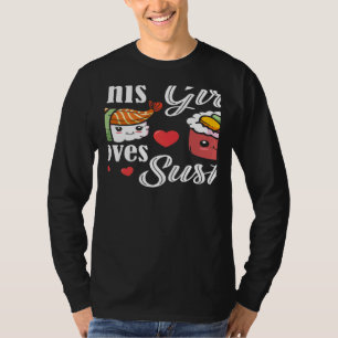 Camiseta Essa Garota Ama Sushi Comida Japonesa Japão Sushi