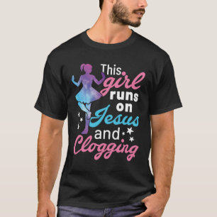 Camiseta Essa garota corre em Jesus e grita