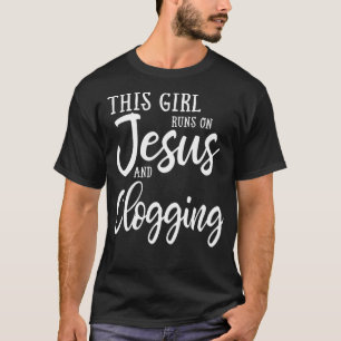 Camiseta Essa Garota Funciona Com Jesus E Gritando O Gift C