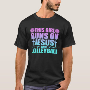Camiseta Essa Garota Funciona Com Jesus E Novidade De Volei