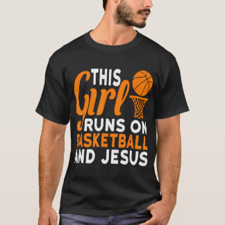 Camiseta Essa Garota Funciona No Basquete E No Gráfico De J