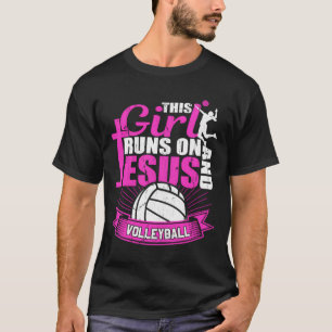 Camiseta Essa Garota Funciona No Esquadrão De Jesus E Volei