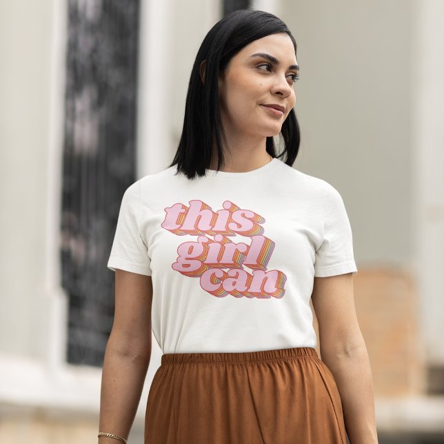 Camiseta Essa Garota Pode Retrair Uma Citação Positiva Insp (Criador carregado)