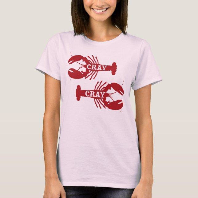 Camiseta Essa lagosta de Cray Cray crustácea (Frente)