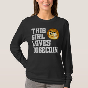 Camiseta Essa Menina Adora Criptografia De Dogecoin Dogecoi