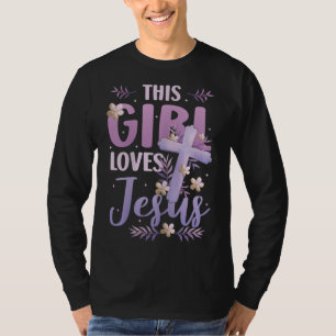 Camiseta Essa Menina ama Jesus, Uma Garota Cristã Bonita Je